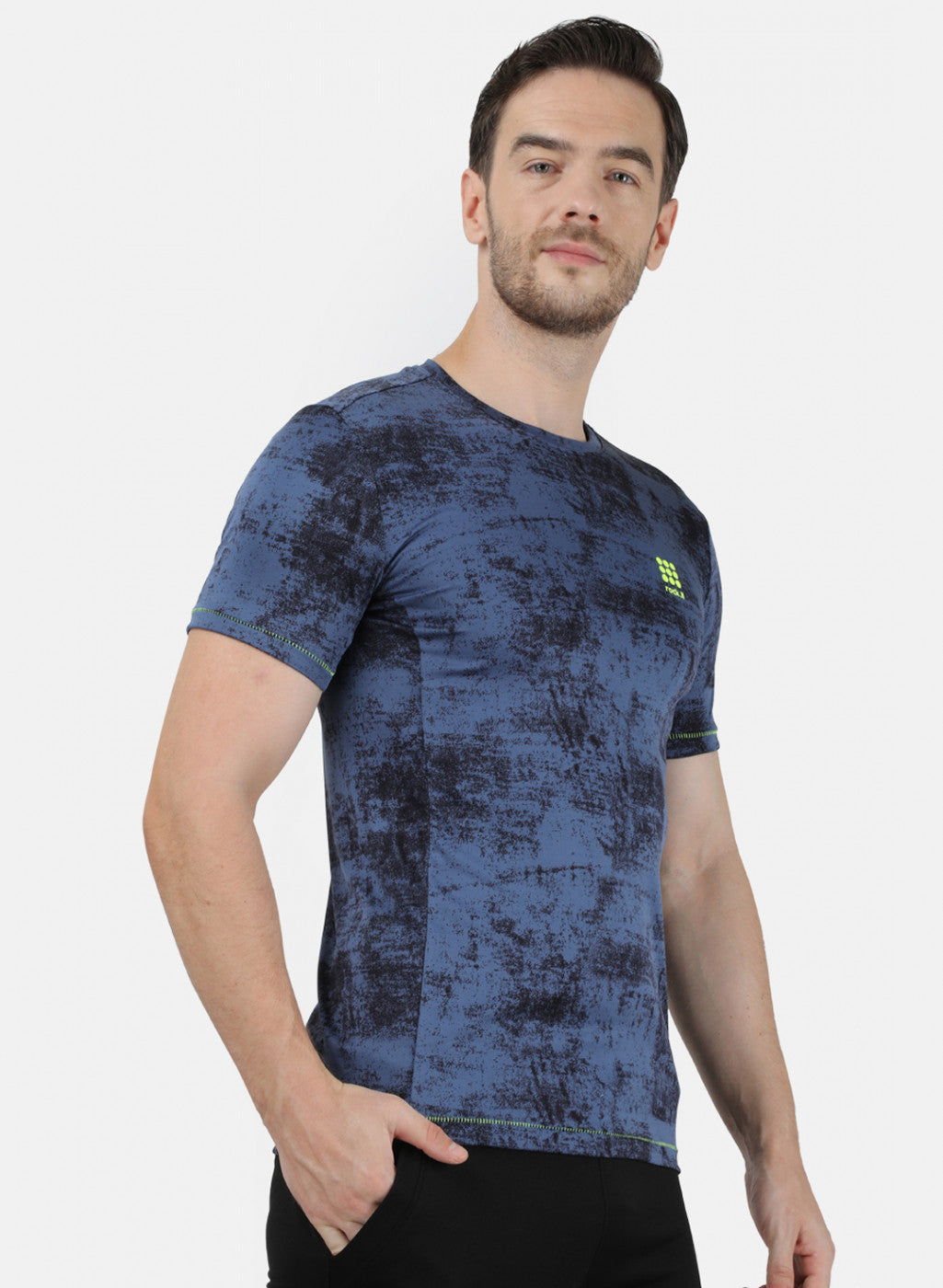 Rock.it Men Blue Printed T-Shirt