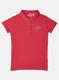 Girls Pink Plain T-Shirt