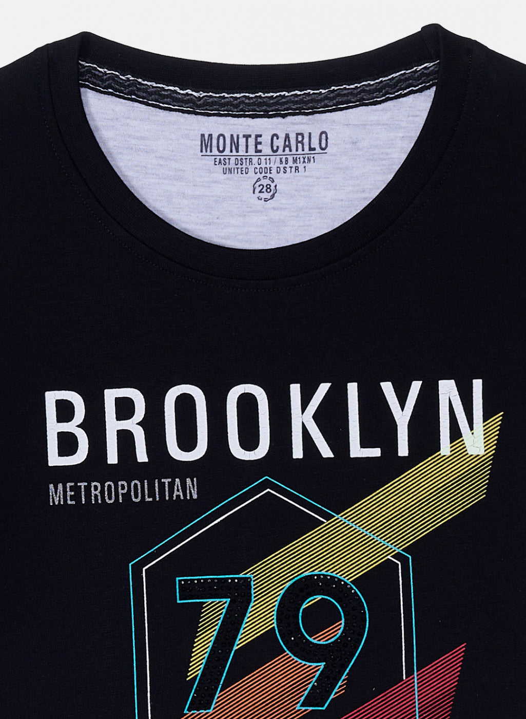 Boys Black Printed T-Shirt