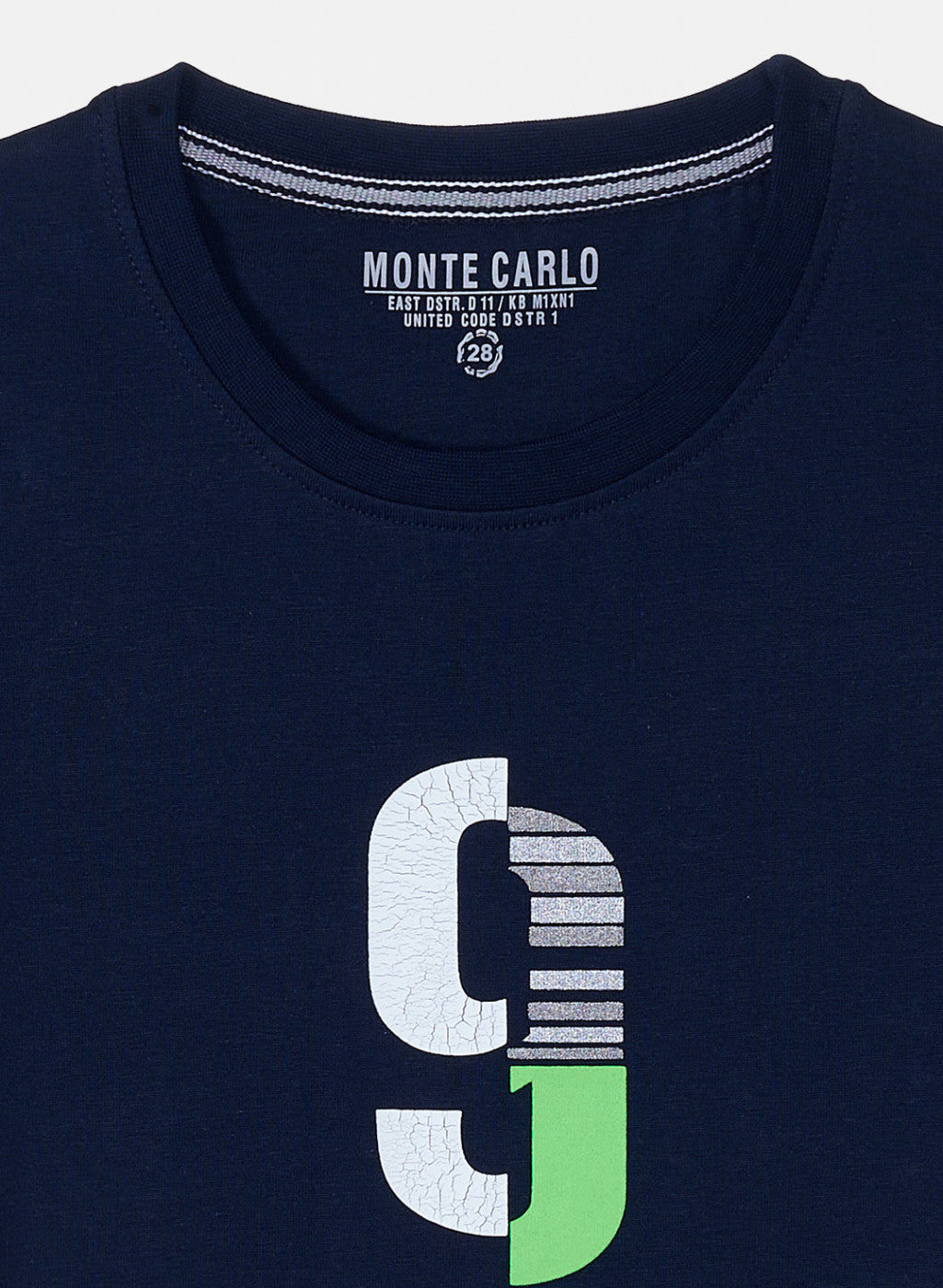 Boys Navy Blue Printed T-Shirt