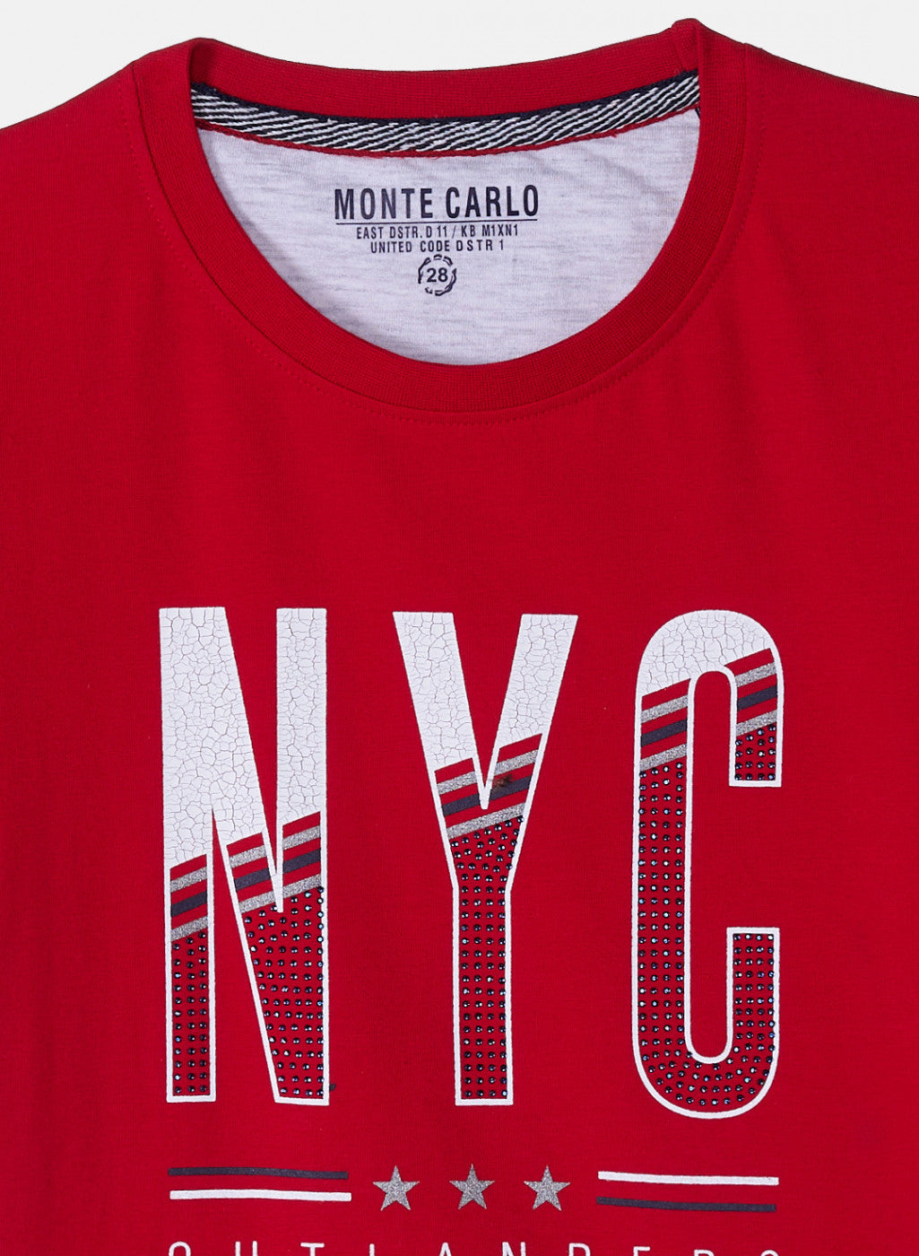 Boys Red Printed T-Shirt