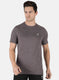 Rock.it Men Purple Self Design Round Neck T-Shirt